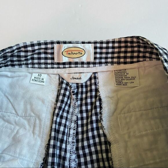 Talbots Gingham Check Crop Pants - Picture 6 of 6